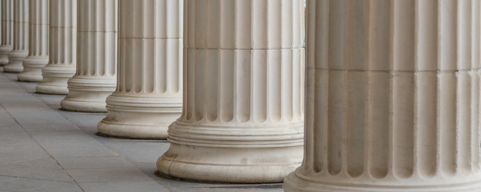 Vintage Old Justice Courthouse Column