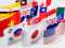Multicolored of flag for Trans Pacific Partnership (TPP) which it is trade agreement among 11 countries and the purpose for reduce tariffs and increase commercial in Asia pacific trading