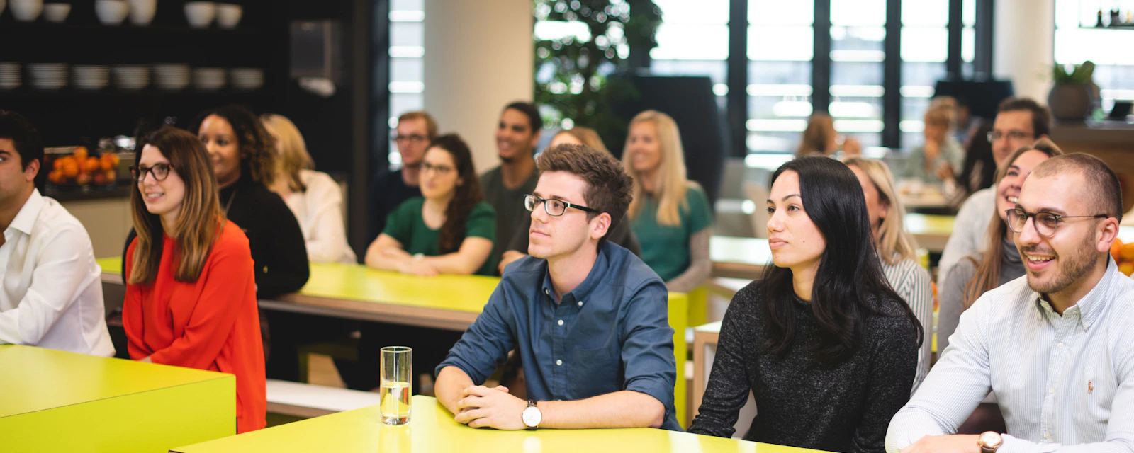 Teneo staff meeting at London office.